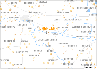 map of La Galera