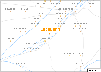 map of La Galera