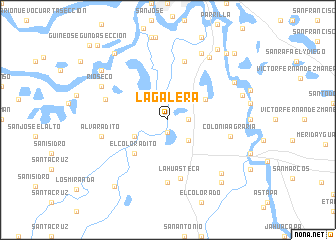 map of La Galera