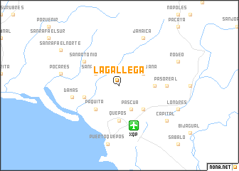 map of La Gallega