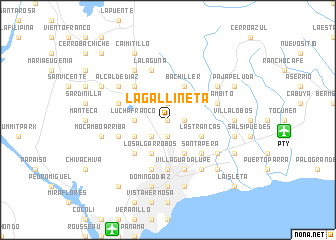 map of La Gallineta