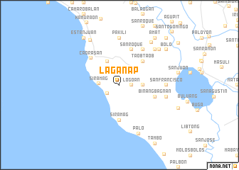 map of Laganap