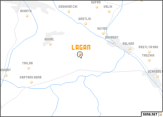 map of Lagan