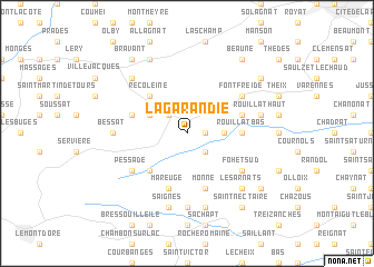 map of La Garandie