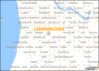map of Lagar das Casas