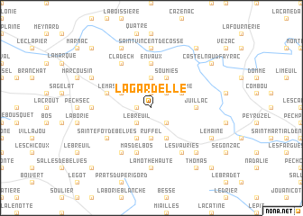 map of La Gardelle