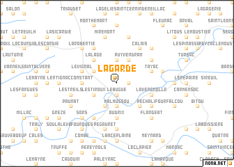 map of La Garde