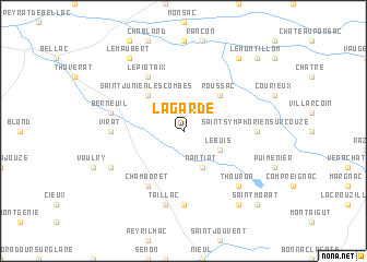 map of La Garde