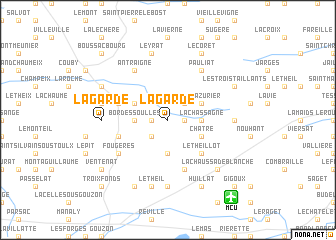 map of La Garde