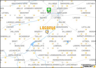 map of La Garde