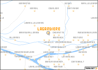 map of La Gardière