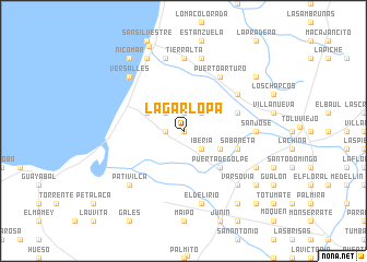 map of La Garlopa