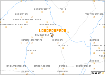 map of La Garrofera