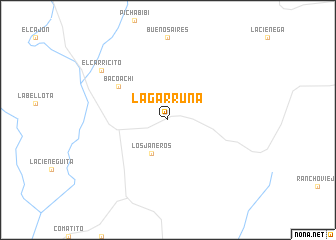 map of La Garruña