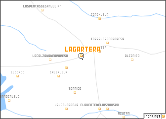 map of Lagartera