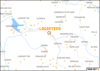 map of Lagartera