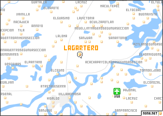 map of Lagartero