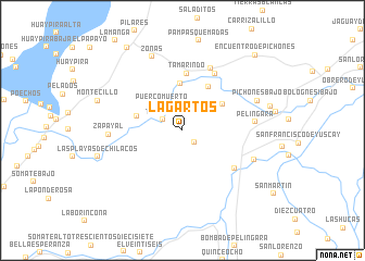 map of Lagartos