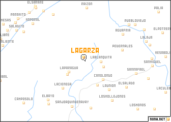map of La Garza
