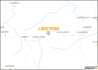 map of La Gateada