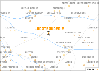 map of La Gateauderie