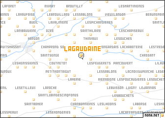 map of La Gaudaine