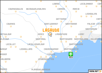 map of La Gaude