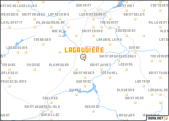 map of La Gaudière