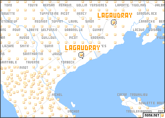 map of Lagaudray