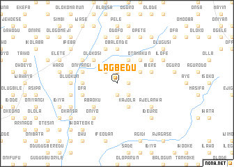 map of Lagbedu