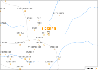 map of Lagben