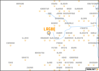 map of Lagbe