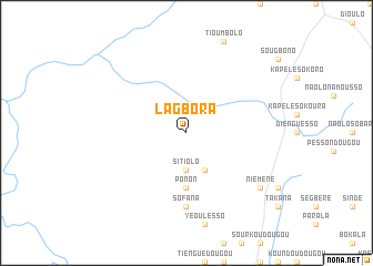 map of Lagbora