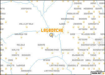 map of Lagborché