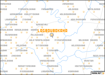 map of Lagboubokaha