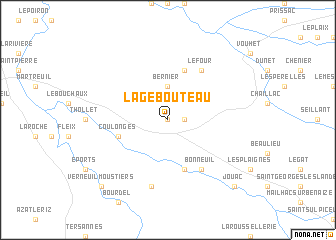 map of Lagebouteau