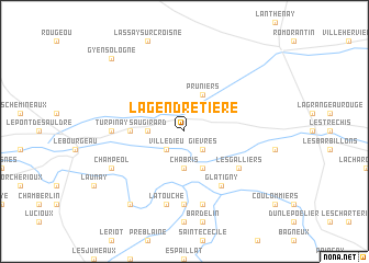 map of La Gendretière