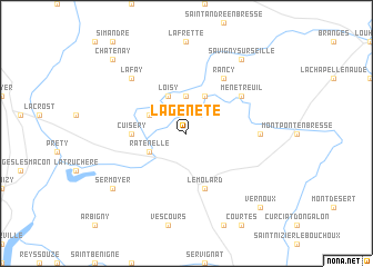 map of La Genête