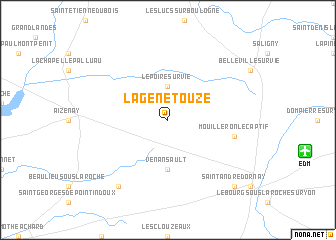 map of La Genétouze