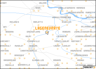 map of La Genevraye