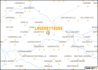 map of La Geneytouse