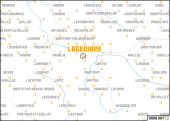 map of La Genibre