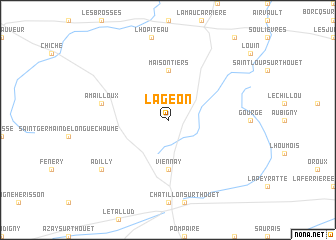 map of Lageon