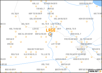 map of Lage