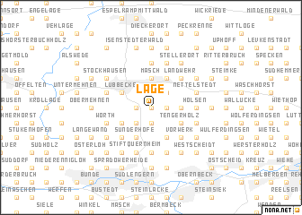 map of Lage