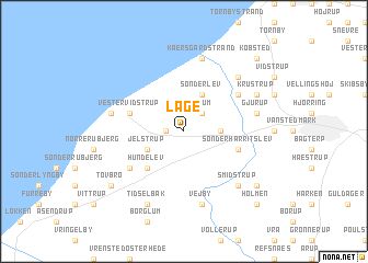 map of Låge