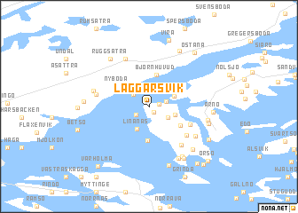 map of Laggarsvik