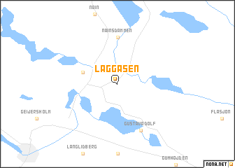 map of Laggåsen