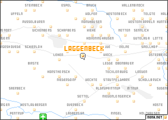 map of Laggenbeck