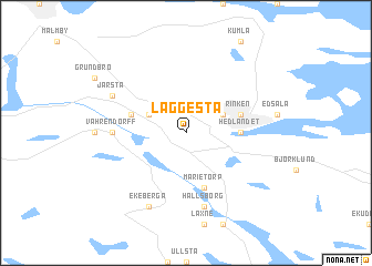 map of Läggesta